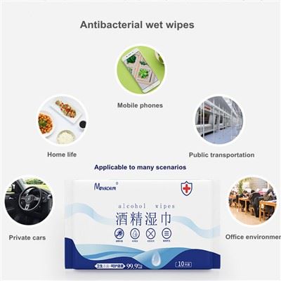 Toallitas antibacterianas para una sola mano